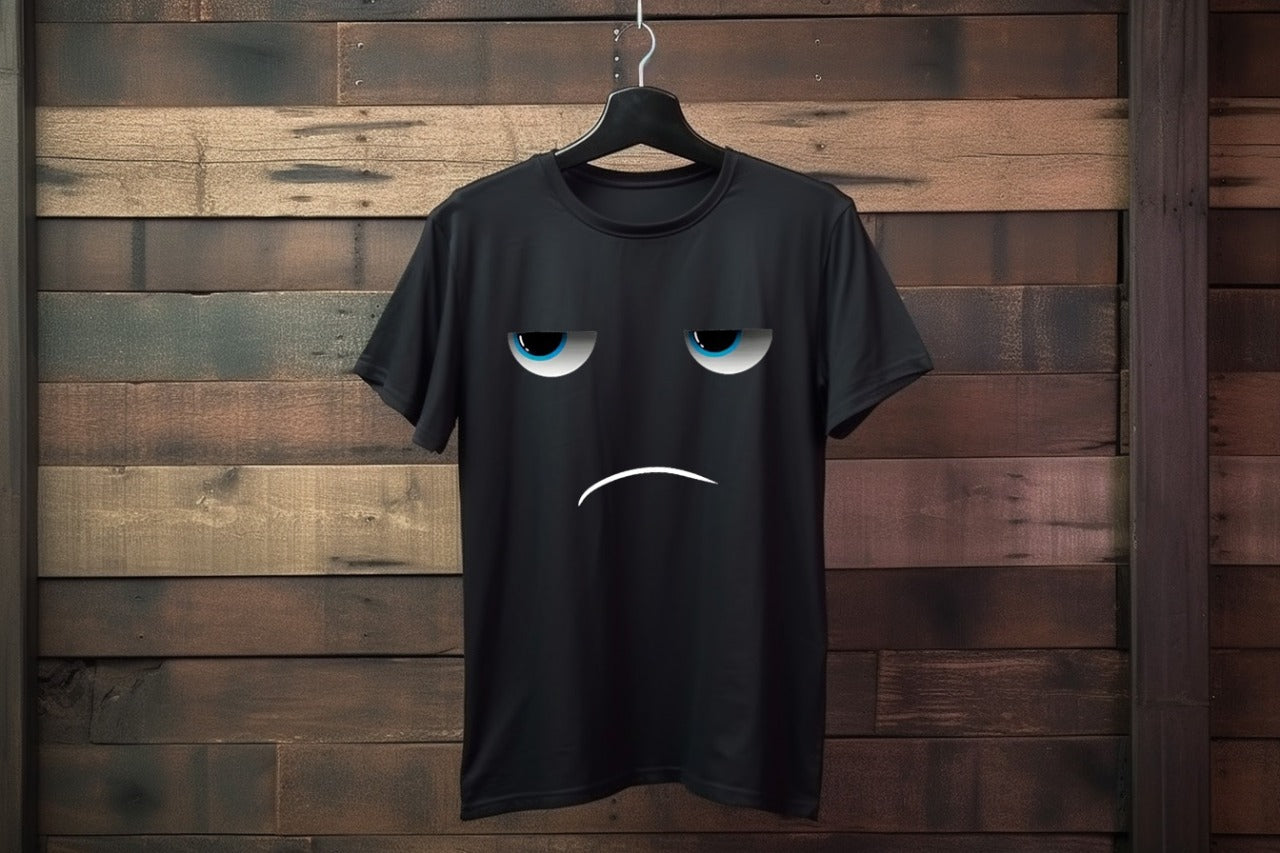 SajTrends Black Not Interested Tshirt