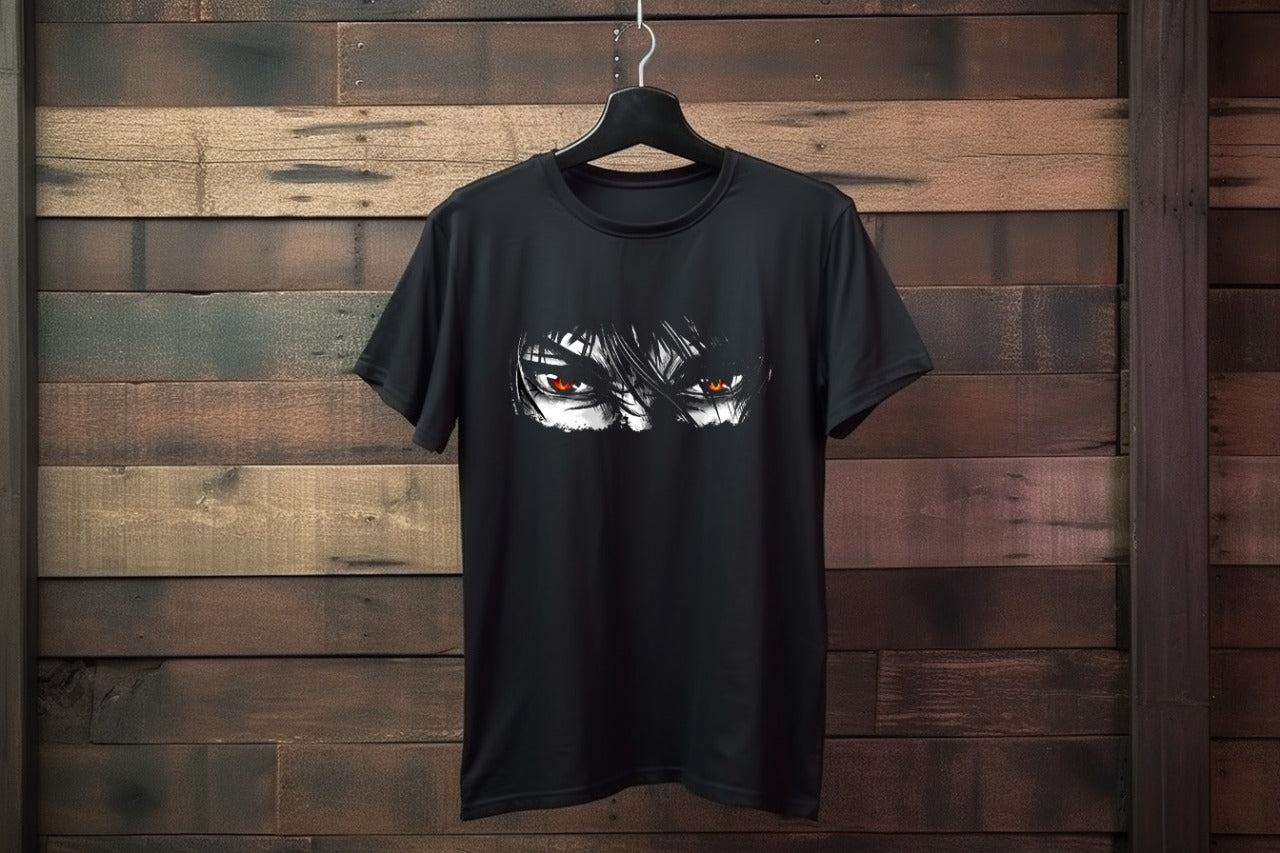 SajTrends Black Cotton Tee with Graphic