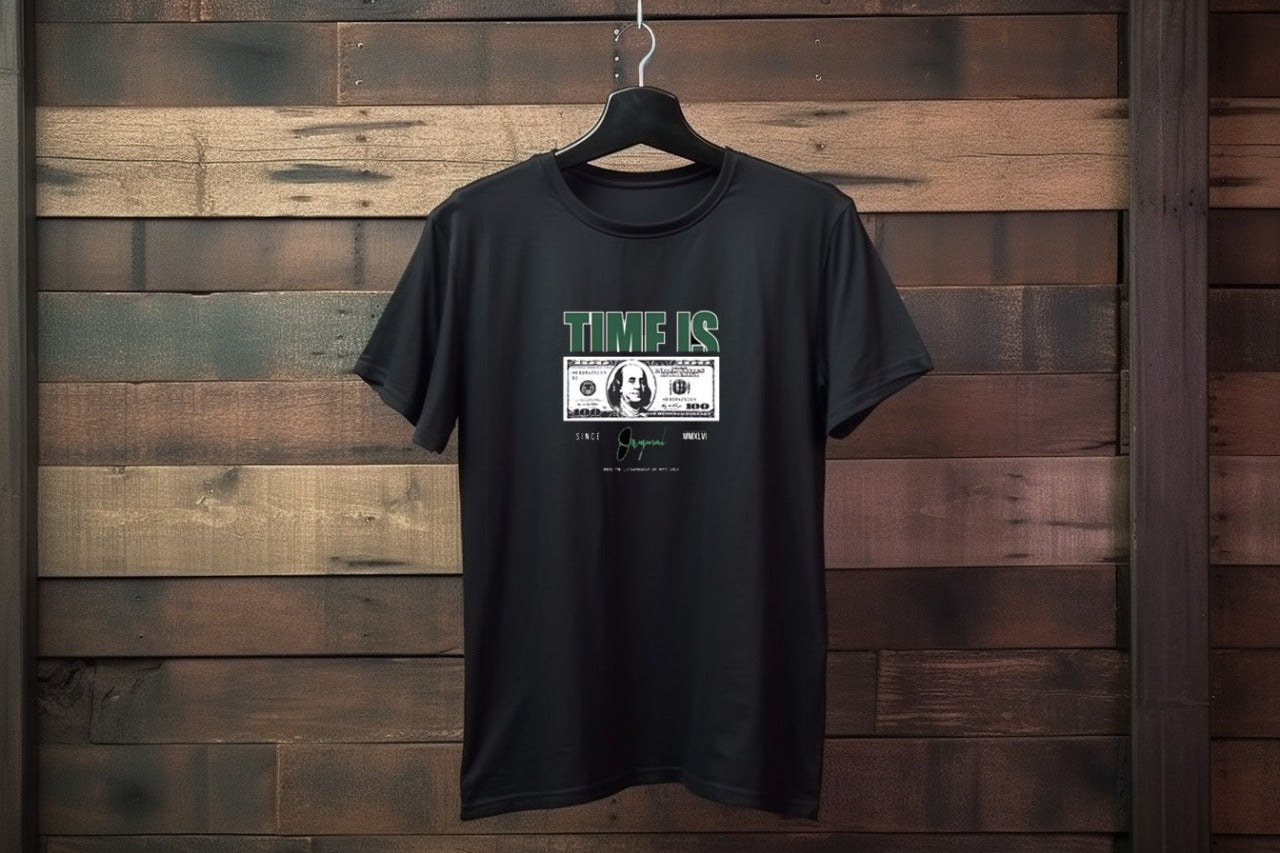 SajTrends Black Printed Tee