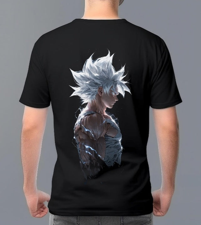 “Ultra Instinct Warrior” Anime Graphic T-Shirt (Black) | SajTrends