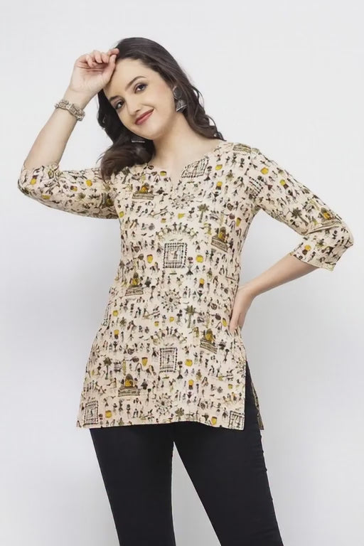 Women’s Printed Cotton Kurti – Soft & Comfortable Daily Wear Top for Girls & Women